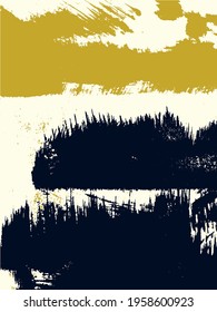 Abstract grunge vector background. Color handcrafted composition of irregular overlapping graphic elements.