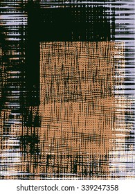 Abstract grunge vector background. Color composition created using handmade camera-less photographic negatives.