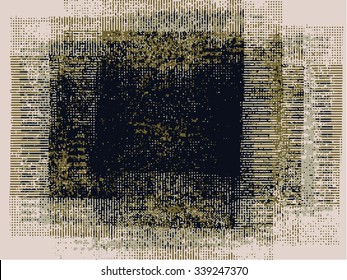 Abstract grunge vector background. Color composition created using handmade camera-less photographic negatives.