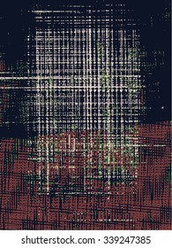 Abstract grunge vector background. Color composition created using handmade camera-less photographic negatives.