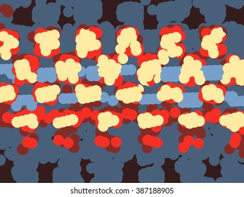 Abstract grunge vector background. Color composition of irregular overlapping geometric shapes.