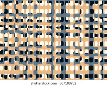Abstract grunge vector background. Color composition of irregular overlapping geometric shapes.
