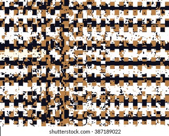 Abstract grunge vector background. Color composition of irregular overlapping geometric shapes.