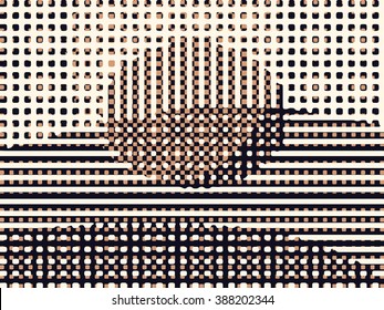 Abstract grunge vector background. Color composition of overlapping irregular geometric shapes.