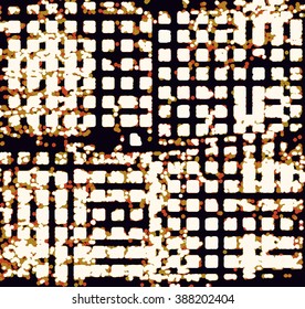 Abstract grunge vector background. Color composition of overlapping irregular geometric shapes.