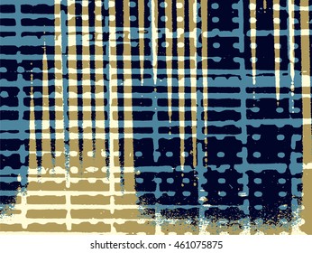 Abstract grunge vector background. Color raster composition of irregular overlapping shapes created using handmade camera-less photographic print.
