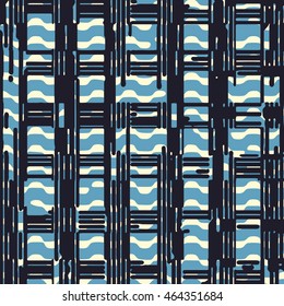 Abstract grunge vector background. Color squared composition of irregular overlapping elements.