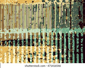 Abstract grunge vector background. Color raster composition of irregular overlapping graphic elements.