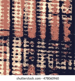 Abstract grunge vector background. Color composition of irregular overlapping graphic elements.