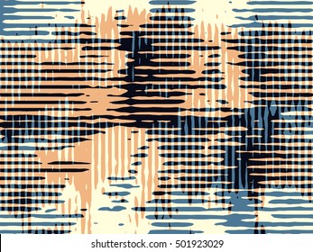 Abstract grunge vector background. Color raster composition of irregular overlapping graphic elements.