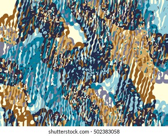 Abstract grunge vector background. Color composition of irregular overlapping  graphic elements.