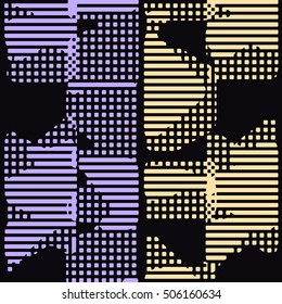 Abstract grunge vector background. Color raster composition of irregular geometric graphic elements.