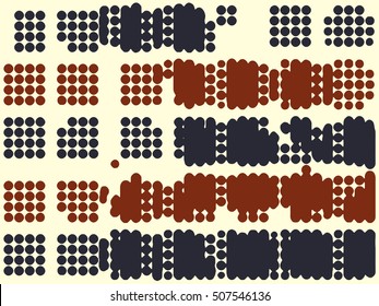 Abstract grunge vector background. Color composition of irregular overlapping graphic elements.