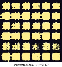 Abstract grunge vector background. Color raster composition of irregular overlapping graphic elements.