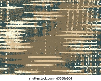 Abstract grunge vector background. Color composition of overlapping irregular graphic elements.
