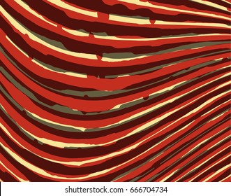 Abstract grunge vector background. Color handmade composition of irregular wavy graphic elements.