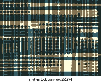 Abstract grunge vector background. Color composition of irregular overlapping graphic elements.