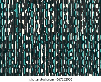 Abstract grunge vector background. Color handmade composition of irregular overlapping graphic elements.