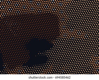 Abstract grunge vector background. Color raster composition of irregular overlapping graphic elements.