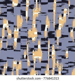 Abstract grunge vector background. Color squared composition of irregular overlapping graphic elements.