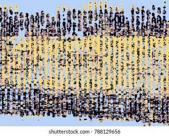 Abstract grunge vector background. Color composition of irregular overlapping graphic elements.