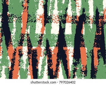 Abstract grunge vector background. Color raster composition of irregular overlapping graphic elements.
