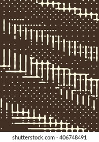 Abstract grunge vector background. Composition of irregular geometric overlapping elements.