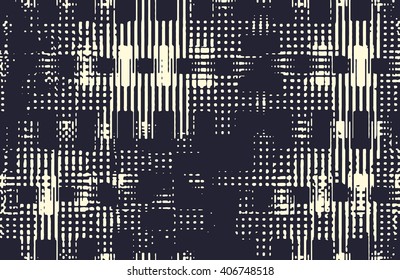 Abstract grunge vector background. Composition of irregular geometric overlapping elements.