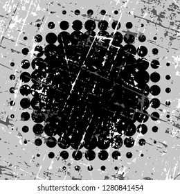 Abstract grunge vector background. Dotted pattern. Template for graphic designs