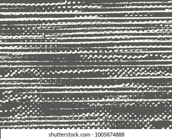 Abstract grunge vector background. Monochrome raster composition of irregular overlapping graphic elements.