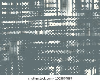 Abstract grunge vector background. Monochrome raster composition of irregular overlapping graphic elements.