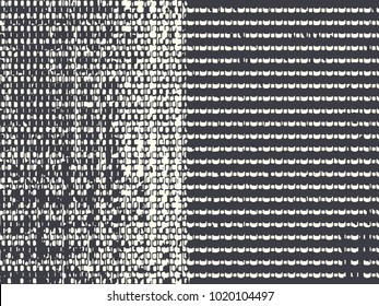 Abstract grunge vector background. Monochrome raster composition of irregular graphic elements.