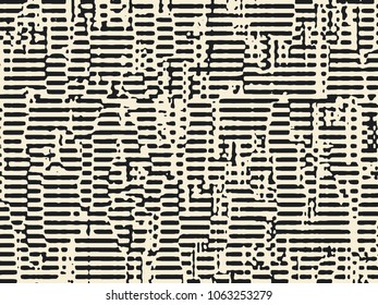 Abstract grunge vector background. Monochrome raster composition of irregular graphic elements.