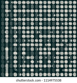 Abstract grunge vector background. Monochrome raster composition of irregular graphic elements.