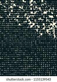 Abstract grunge vector background. Monochrome composition of irregular graphic elements.