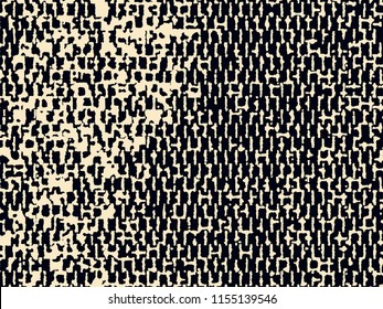 Abstract grunge vector background. Monochrome composition of irregular graphic elements.