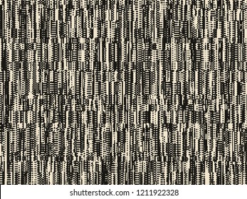 Abstract grunge vector background. Monochrome composition of irregular graphic elements.