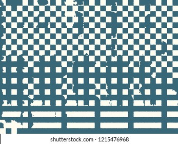 Abstract grunge vector background. Monochrome composition of irregular overlapping graphic elements.