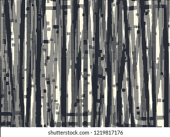 Abstract grunge vector background. Monochrome composition of irregular graphic elements.