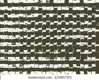 Abstract grunge vector background. Monochrome composition of irregular graphic elements.
