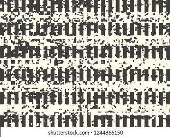 Abstract grunge vector background. Monochrome composition of irregular graphic elements.