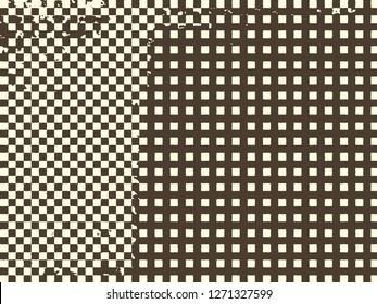 Abstract grunge vector background. Monochrome graphic composition of irregular overlapping shapes.