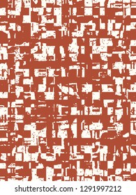Abstract grunge vector background. Monochrome composition of irregular graphic elements.