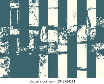 Abstract grunge vector background. Monochrome composition of irregular graphic elements.