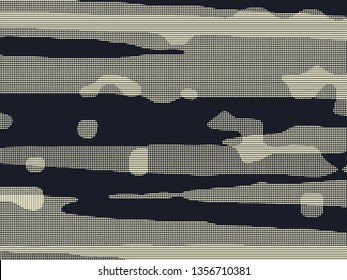 Abstract grunge vector background. Monochrome composition of irregular graphic elements.