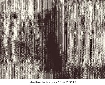Abstract grunge vector background. Monochrome composition of irregular graphic elements.