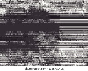 Abstract grunge vector background. Monochrome composition of irregular graphic elements.