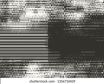 Abstract grunge vector background. Monochrome composition of irregular graphic elements.