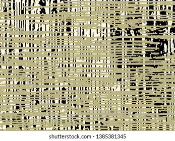 Abstract grunge vector background. Monochrome composition of irregular overlapping graphic elements.