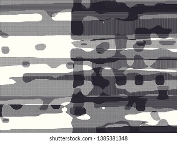 Abstract grunge vector background. Monochrome composition of irregular overlapping graphic elements.